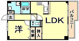 フォレステージュ武庫之荘 1LDKの間取図画像