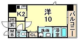 レジュールアッシュ尼崎駅前 1Kの間取図画像