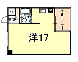 デイグラン武庫之荘 ワンルームの間取図画像