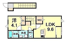 シャレード 1LDKの間取図画像