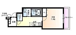 フジパレス阪急園田EAST5番館 1Kの間取図画像