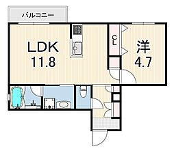 Tristage 1LDKの間取図画像