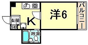 リバティ稲野  ｜ 兵庫県伊丹市稲野町４丁目（賃貸マンション1K・3階・19.00㎡） その2