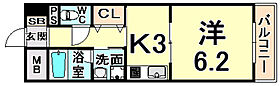 Sharon塚口  ｜ 兵庫県尼崎市南塚口町７丁目（賃貸マンション1K・2階・27.46㎡） その2