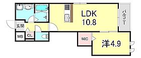 Hebel　Maison　Verveine  ｜ 兵庫県姫路市古二階町（賃貸アパート1LDK・2階・41.45㎡） その2