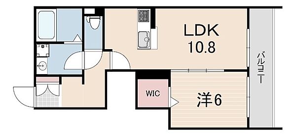 HEBEL BLUME 新神戸 ｜兵庫県神戸市中央区熊内町５丁目(賃貸マンション1LDK・3階・46.74㎡)の写真 その2