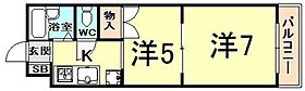 ガーデン西宮  ｜ 兵庫県西宮市高木西町（賃貸アパート2K・2階・28.00㎡） その2