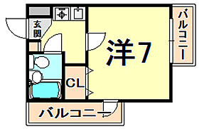 ステラハウス6  ｜ 兵庫県西宮市大森町（賃貸アパート1K・1階・20.67㎡） その2