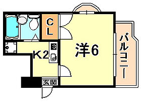 シャルマンフジ灘弐番館  ｜ 兵庫県神戸市灘区岩屋北町５丁目（賃貸マンション1K・6階・18.16㎡） その2