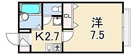 エーデルハイム会下山  ｜ 兵庫県神戸市兵庫区会下山町２丁目（賃貸マンション1K・2階・22.87㎡） その2