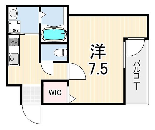 フジパレス西宮鳴尾V番館 ｜兵庫県西宮市鳴尾町２丁目(賃貸アパート1K・3階・26.41㎡)の写真 その2