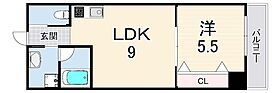 ウィングコート小松  ｜ 兵庫県神戸市兵庫区小松通２丁目（賃貸マンション1LDK・6階・32.70㎡） その2