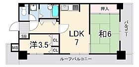 グランシティ三宮  ｜ 兵庫県神戸市中央区雲井通２丁目（賃貸マンション2LDK・14階・41.85㎡） その2