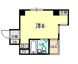 ユニハイム神戸  ｜ 兵庫県神戸市中央区相生町４丁目（賃貸マンション1R・4階・16.52㎡） その2