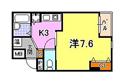 間取図画像 1K