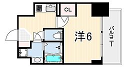 神戸国香通Futur 1Kの間取図画像