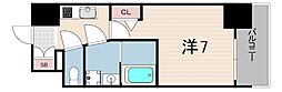 LiveCasa王子公園 1Kの間取図画像