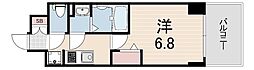 プレサンス神戸セレスティア 1Kの間取図画像