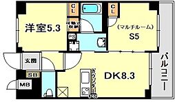 エステムプラザ神戸西4インフィニティ 1DKの間取図画像