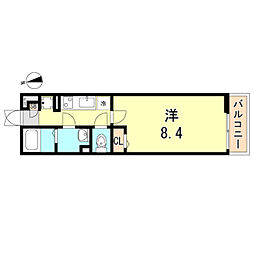 リブリ・芦原通 1Kの間取図画像