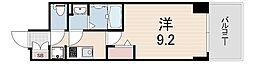 プレサンス神戸セレスティア 1Kの間取図画像