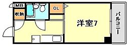 ヴィレッジゲート ワンルームの間取図画像