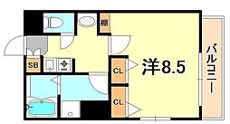プレサンス神戸裁判所前 1Kの間取図画像