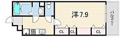 リブリ・中山手 1Kの間取図画像