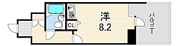 ニューブ神戸 ワンルームの間取図画像