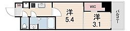セレニテ兵庫エクラ 2Kの間取図画像