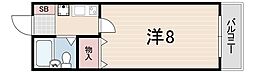 澤村マンション 1Kの間取図画像