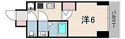 エスリードレジデンスグラン神戸三宮シティ 1Kの間取図画像