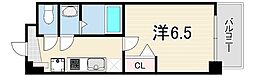 アドバンス神戸レイソレ 1Kの間取図画像