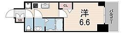 プレサンスハーバーランドアンド・シー 1Kの間取図画像