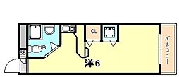 ラ・パルフェ・ド・シェリール ワンルームの間取図画像