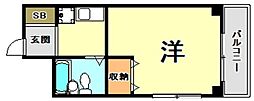 ハイライフ須佐野 1Kの間取図画像
