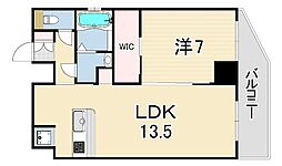 ファーストフィオーレ神戸トランキーロ 1LDKの間取図画像