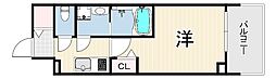 SOL MELDIA神戸MJC 1Kの間取図画像