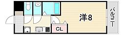LIVIAZKOBESOLEIL 1Kの間取図画像