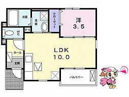 間取図画像 1LDK