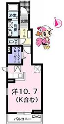 レディエンスC 1Kの間取図画像