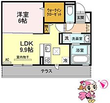 徳島県徳島市住吉３丁目（賃貸アパート1LDK・1階・41.29㎡） その2