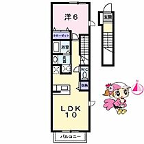 徳島県徳島市国府町早淵（賃貸アパート1LDK・2階・41.98㎡） その2