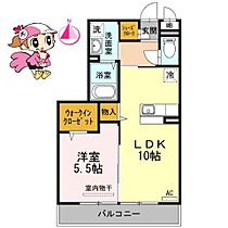 徳島県徳島市蔵本元町２丁目（賃貸アパート1LDK・2階・40.18㎡） その2