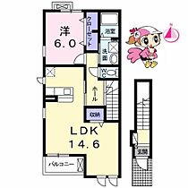 徳島県徳島市名東町３丁目（賃貸アパート1LDK・2階・53.60㎡） その1