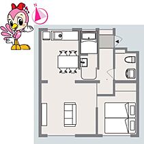 ハコニス・アパートメントA  ｜ 徳島県徳島市末広３丁目（賃貸マンション1LDK・3階・45.00㎡） その2