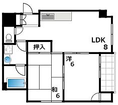 住吉リバーサイドマンション  ｜ 兵庫県神戸市東灘区住吉東町2丁目（賃貸マンション2LDK・3階・51.00㎡） その2