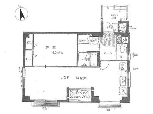 芦屋ニューコーポII番館 ｜兵庫県芦屋市打出町(賃貸マンション1LDK・2階・47.27㎡)の写真 その2