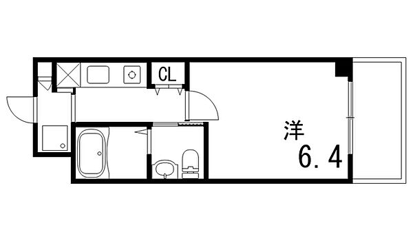 リュミエール森南 ｜兵庫県神戸市東灘区森南町2丁目(賃貸マンション1K・5階・20.00㎡)の写真 その2