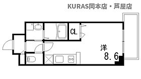 ONLYONE灘南通  ｜ 兵庫県神戸市灘区灘南通1丁目1-4（賃貸マンション1R・8階・24.04㎡） その2